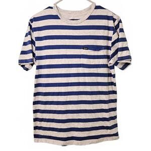 Brixton Men's Striped Short Sleeve T-Shirt Medium